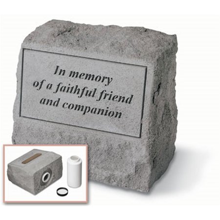 KAY BERRY - Inc. In Memory Of A Faithful Friend - Headstone-Urn Memorial - 9.5 Inches x 8 Inches KA313586